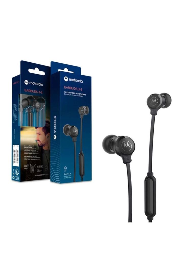 Earbuds3-S Audífono Motorola M/Libres Negro-2