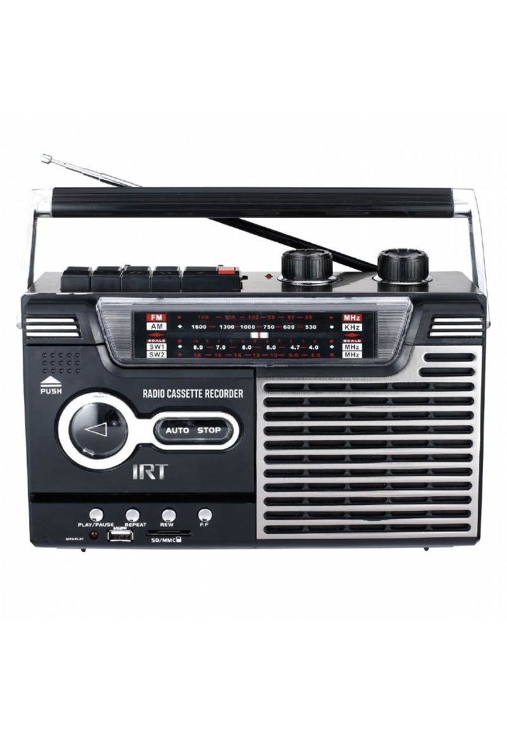Radio Cassette Irt Bluetooth fm usb sd vintage-0
