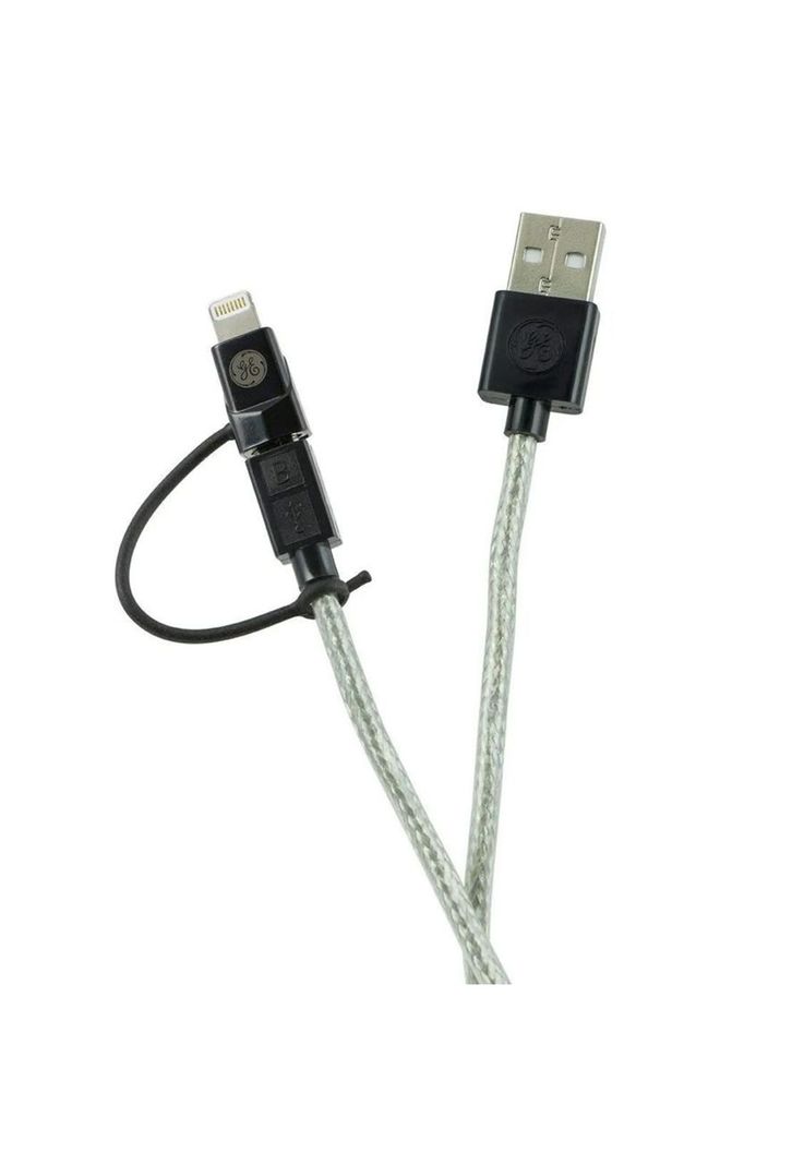 Cable 2 en 1 Micro USB + Conector Lightning 1.80 Mts-3