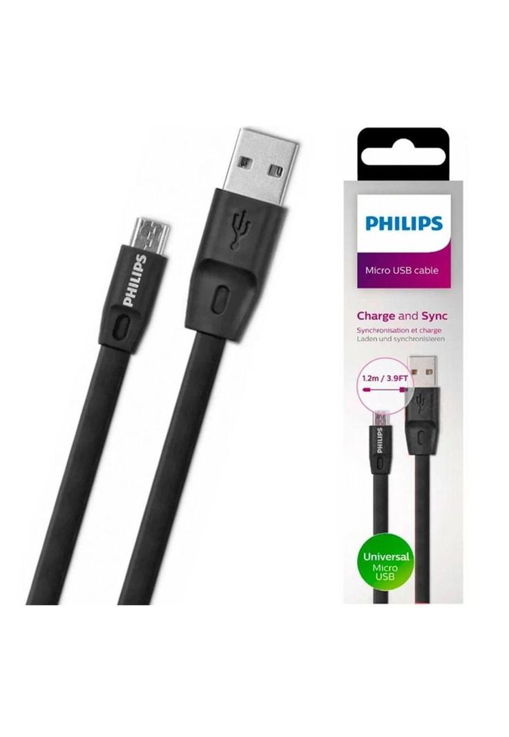 Cable Philips DLC2518CB Micro USB 1.2 Metros-1