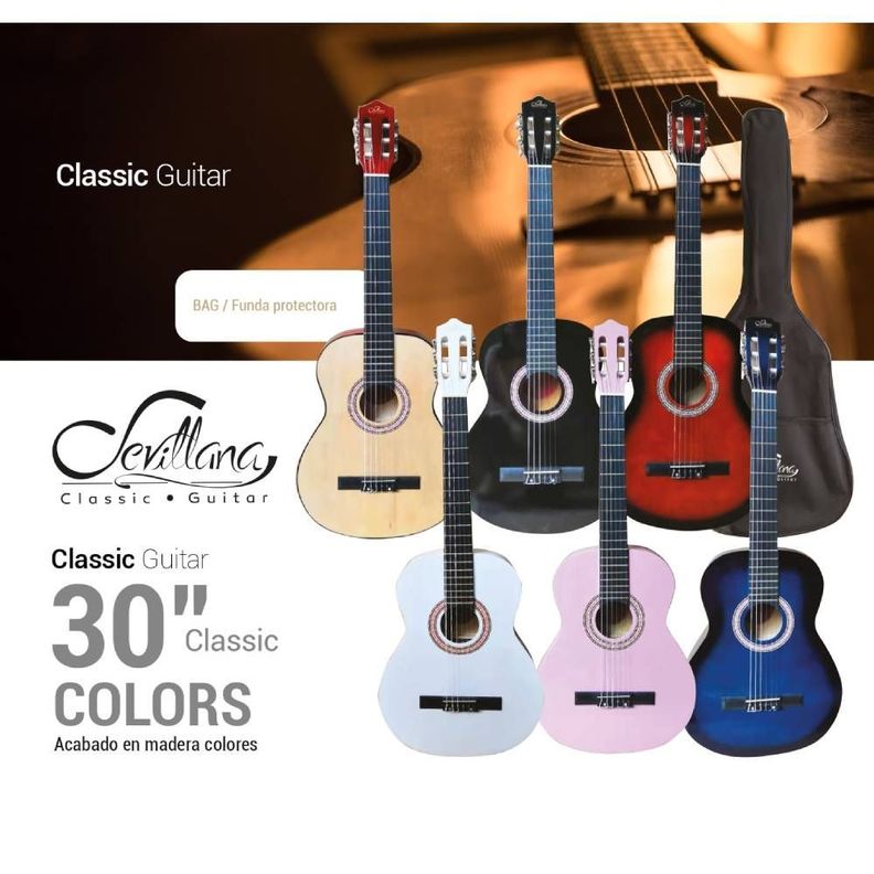 Guitarra Acústica Sevillana 30'' Con Funda Sunberts Mlab-1
