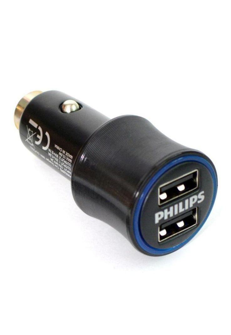 Cargador Philips DLP2553V Automóviles Doble 12 Volts-1