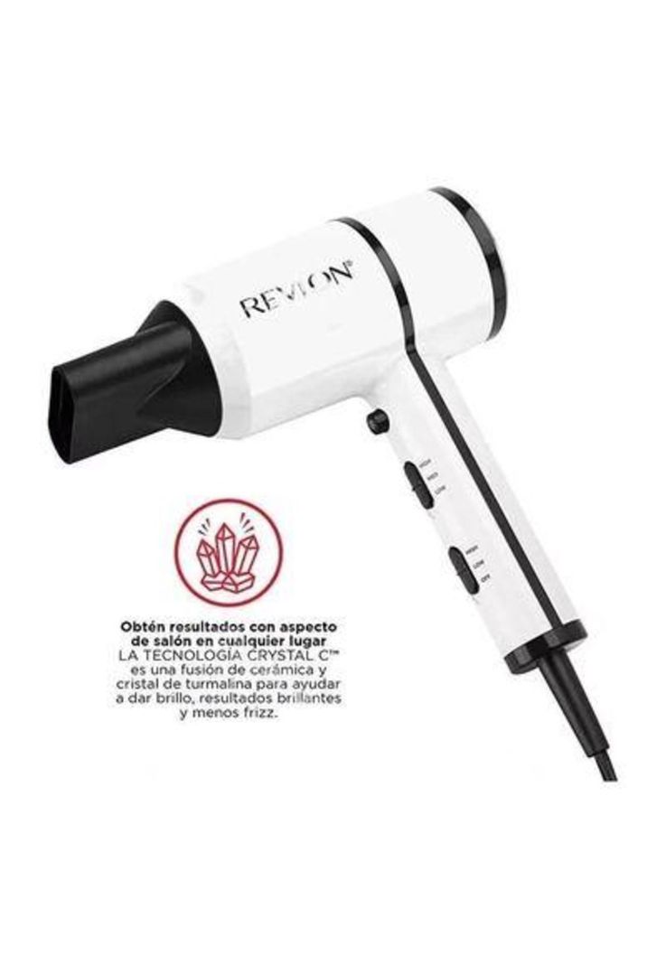 Secador Revlon 5296la2 Crystal 1875w Color Blanco-2