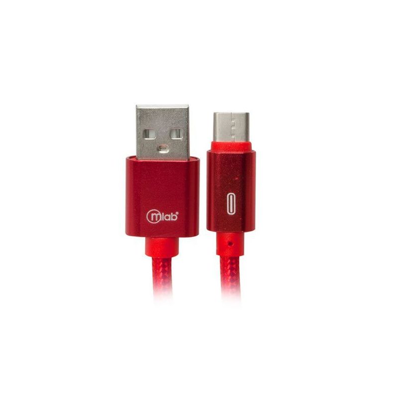 Cable Usb A Tipo C Rojo Mlab 1mts-0