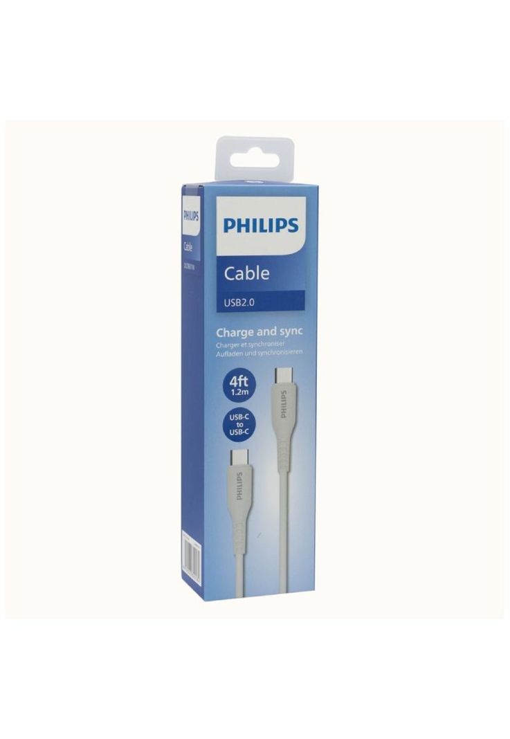 Cable Dlc8601w Philips Usb-C A Usb-C 1m 60w Max-3