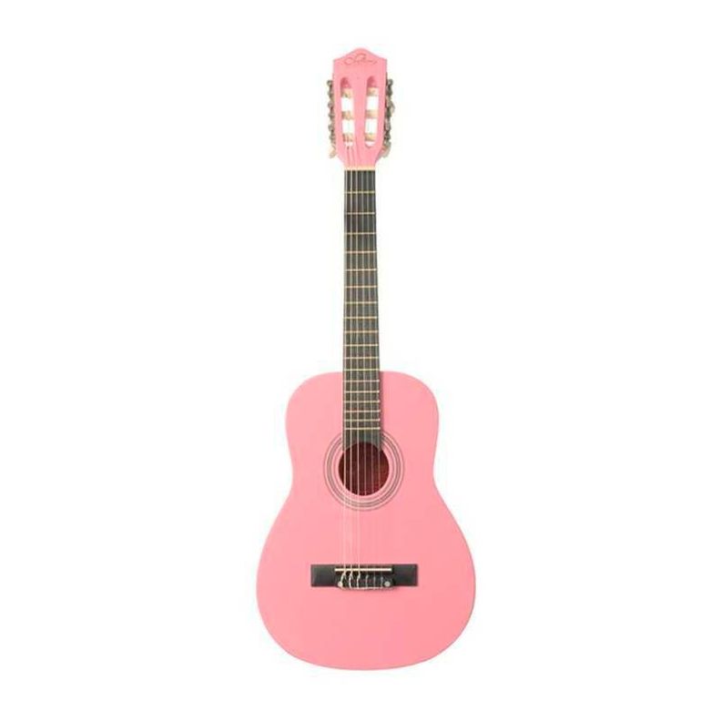  Guitarra Acústica Sevillana 30'' Con Funda Rosada -0