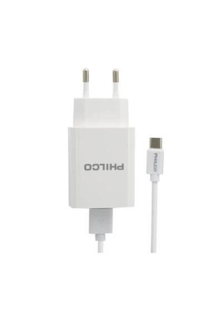 Cargador Rápido Philco USB Tipo C, Incluye Cable USB-C a Lightning-2