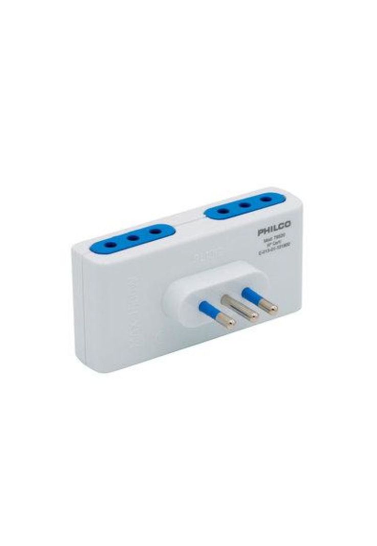 Enchufe Cuádruple 2p + T 10a 250v Blanco 78520 Philco-0
