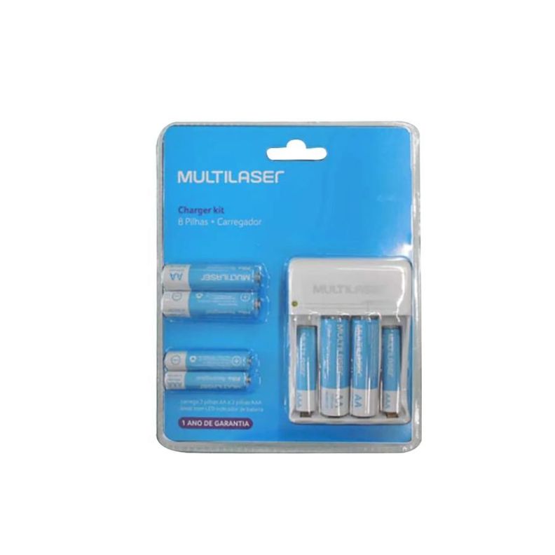 Cargador De Pilas Multilaser Cb093 - 110v/220v Entrada-0