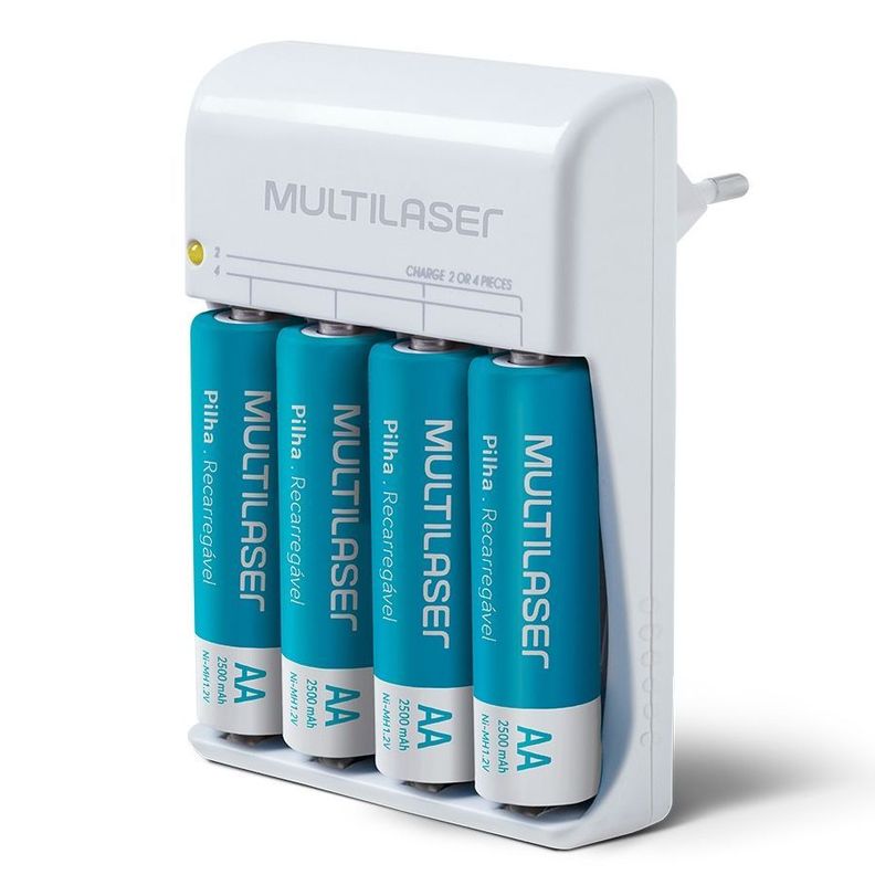 Cargador De Pilas Multilaser Cb093 - 110v/220v Entrada-1