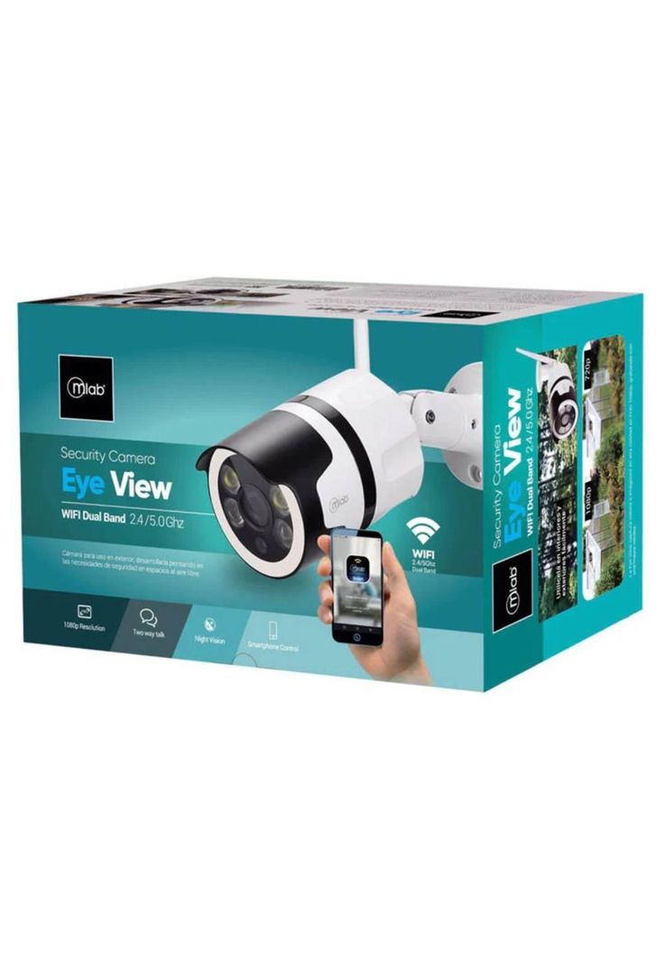 Cámara de Seguridad Mlab Cam Eye View Wi-Fi Dual Band 2.4 / 5.0 Ghz-3
