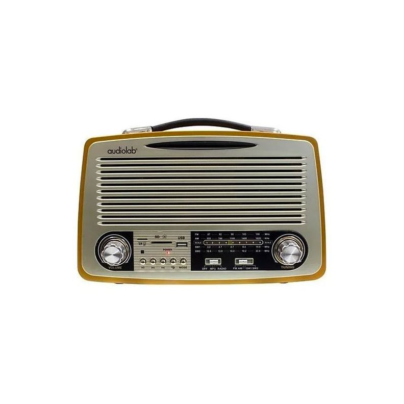 Radio Retro Bluetooth 01 Audiolab Color Marrón-0