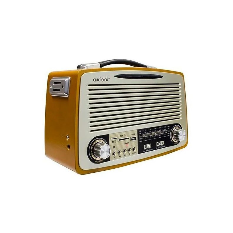 Radio Retro Bluetooth 01 Audiolab Color Marrón-2