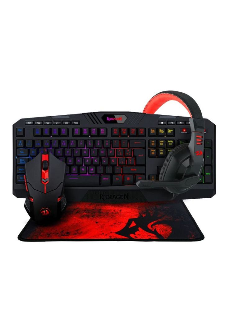 Pack Gamer Redragon Mouse + Teclado + Padmouse S101 Rgb-2