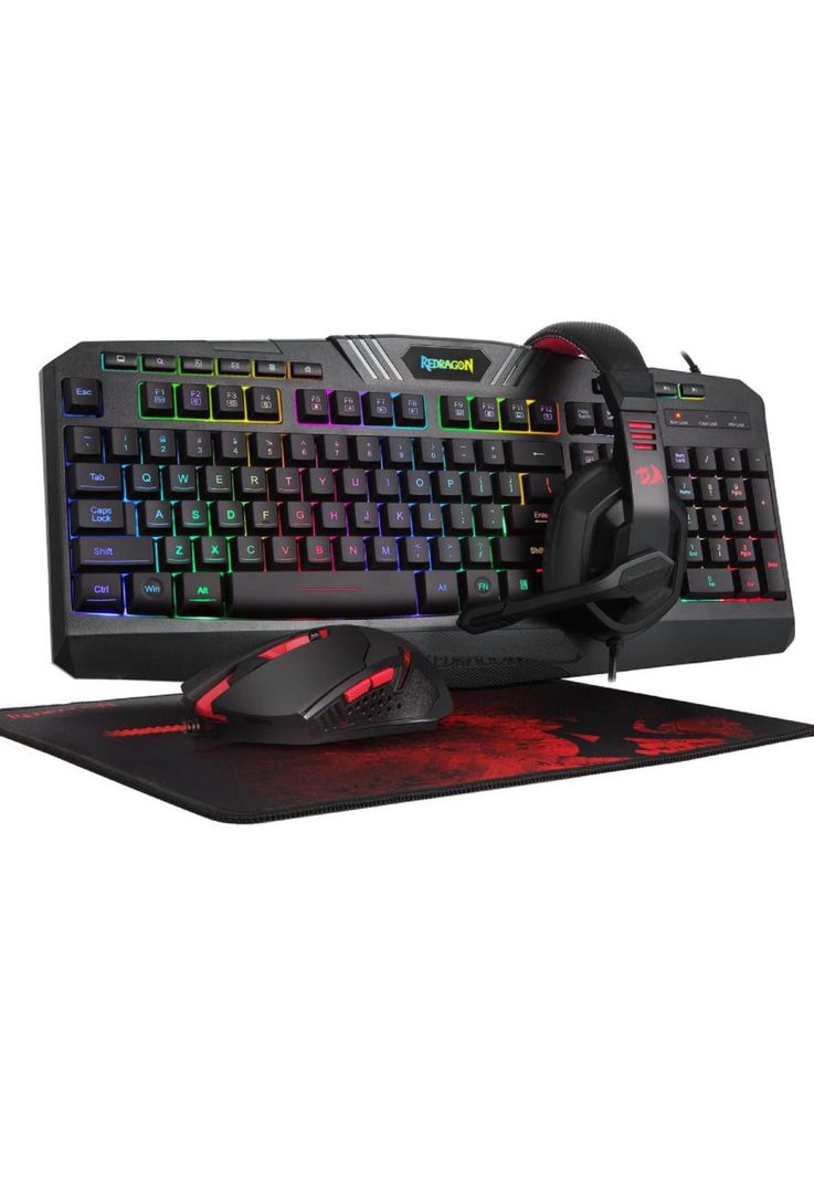 Pack Gamer Redragon Mouse + Teclado + Padmouse S101 Rgb-3