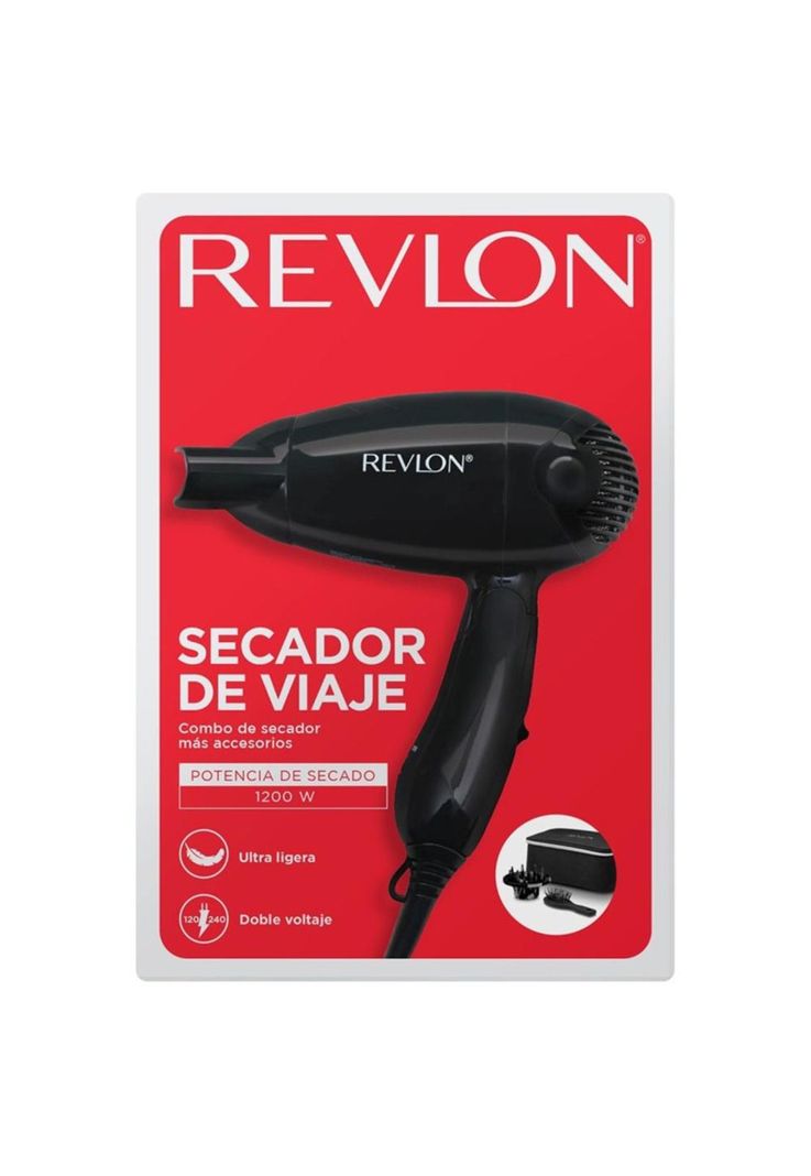 Kit Secador De Viaje + Difusor + Cepillo Revlon-4