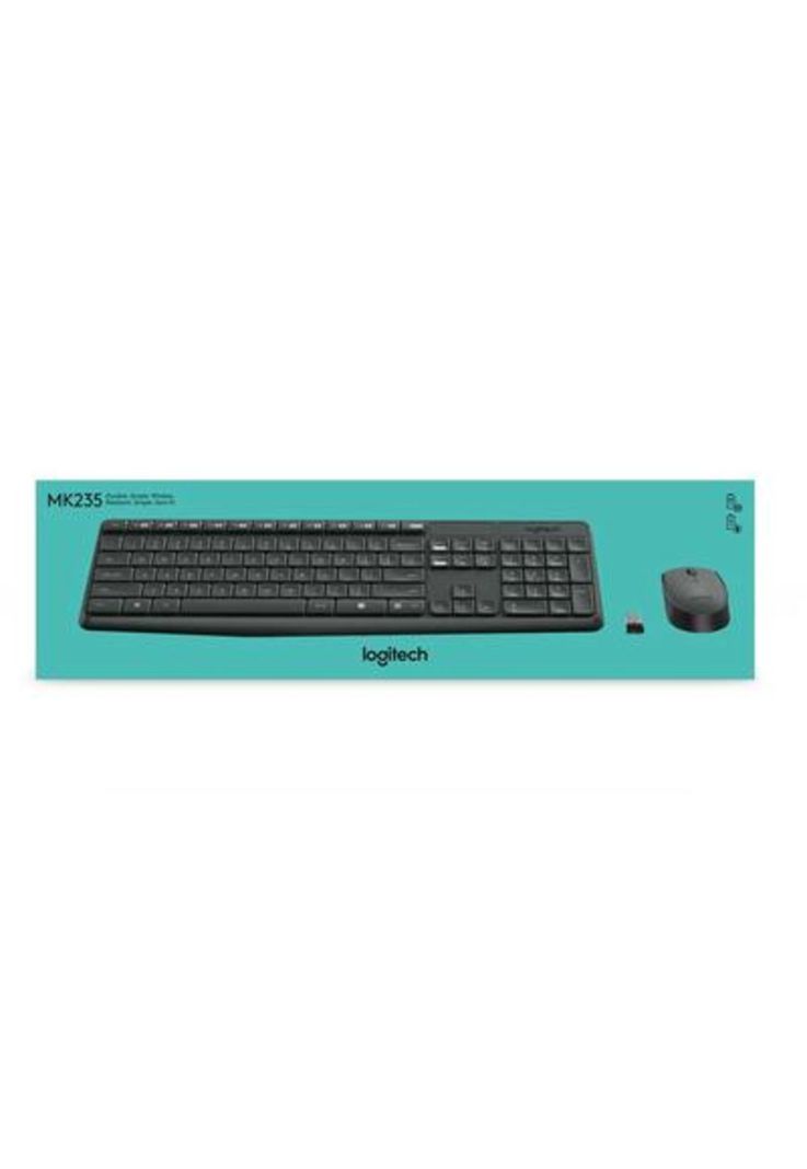 Combo Teclado Y Mouse Inalámbrico Logitech Mk235-3