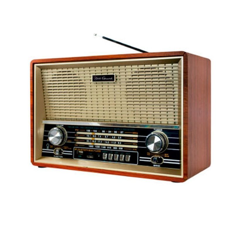 Radio Portátil Bluetooth Retro Grund Mlab Usb Am Fm Fj-1