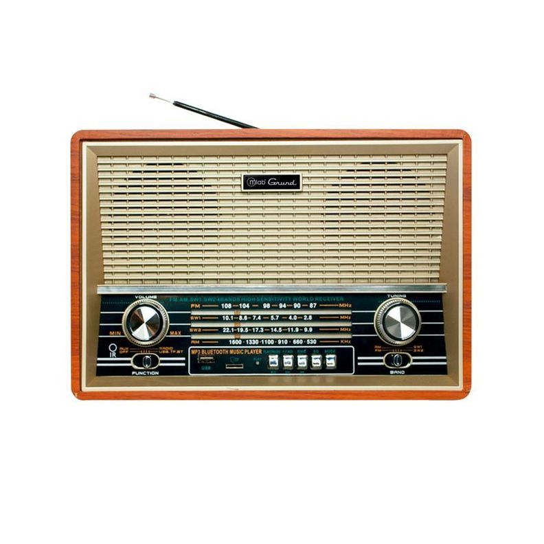 Radio Portátil Bluetooth Retro Grund Mlab Usb Am Fm Fj-0