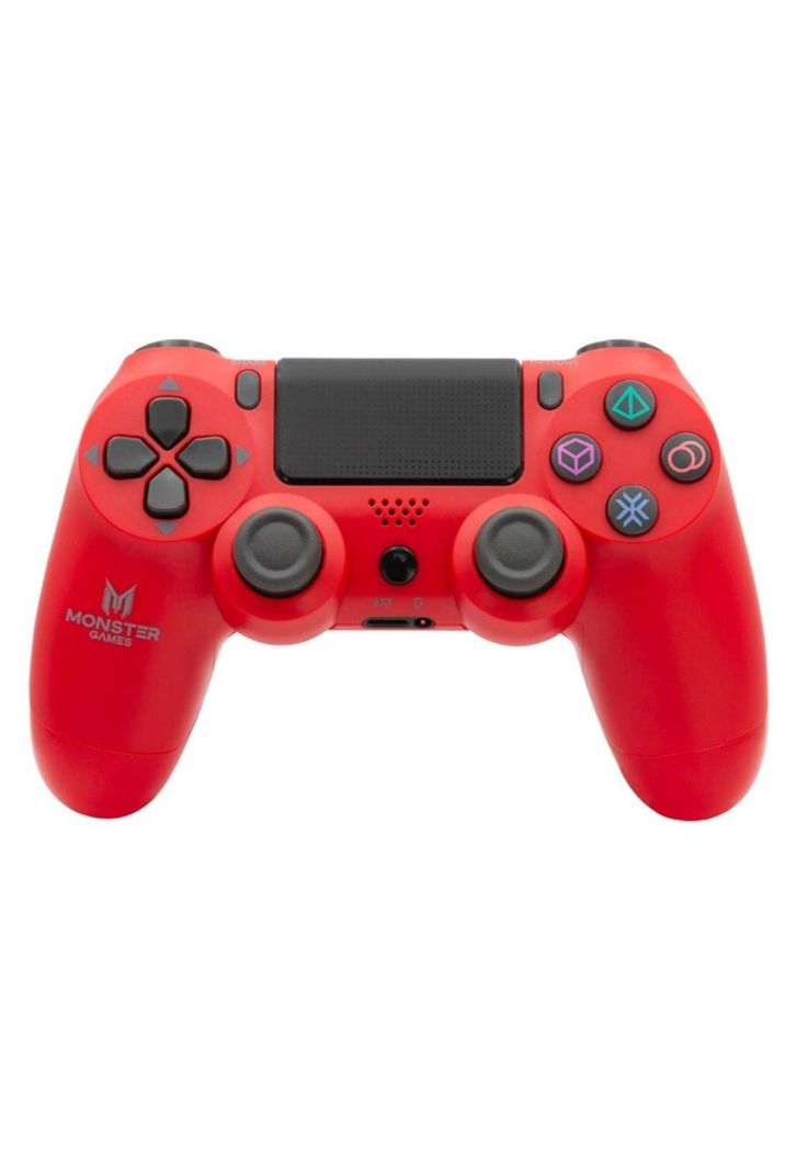 Control Monster Alternativo Ps4 Bluetooth Rojo Monster 31mtg05067-1
