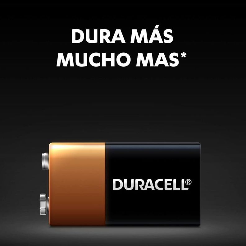 Pila alcalina Duracell CB de 9v-2
