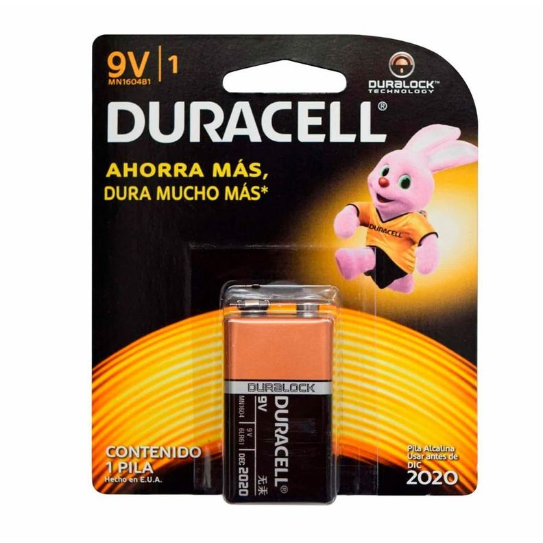 Pila alcalina Duracell CB de 9v-1