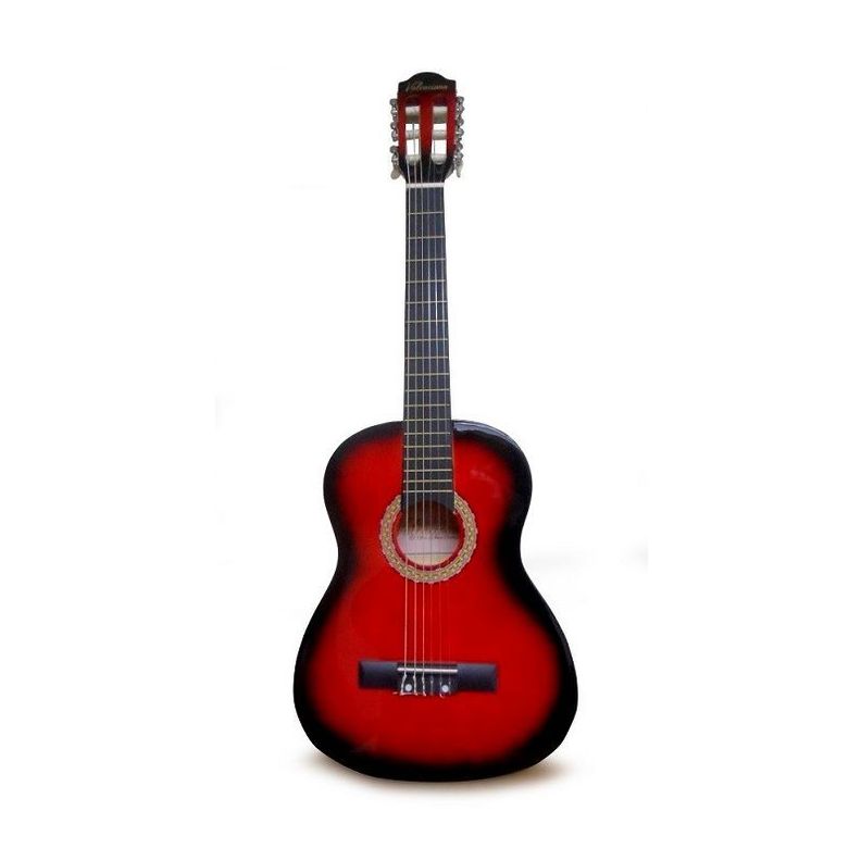 Guitarra Clasica Sevillana 8459 34'' Sunburst + Funda Color Rojo-2
