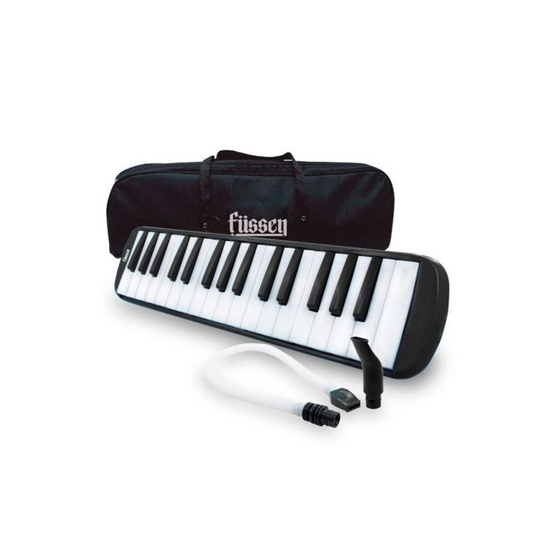Teclado Musical Fussen Melodica 37 Negro Con Funda Mlab-0
