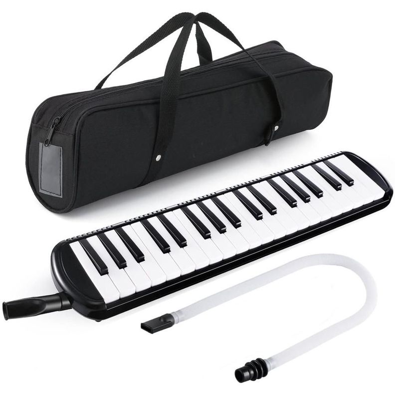 Teclado Musical Fussen Melodica 37 Negro Con Funda Mlab-1