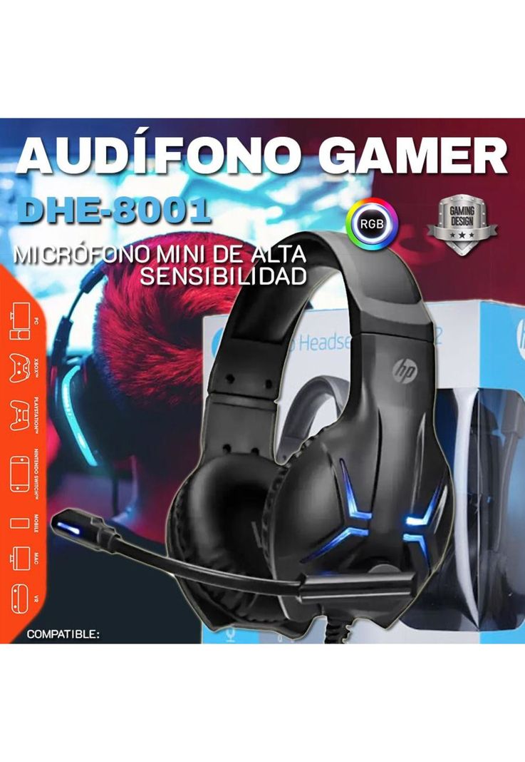 Audífono Gamer Hp Dhe-8001 / Over-EAR-1