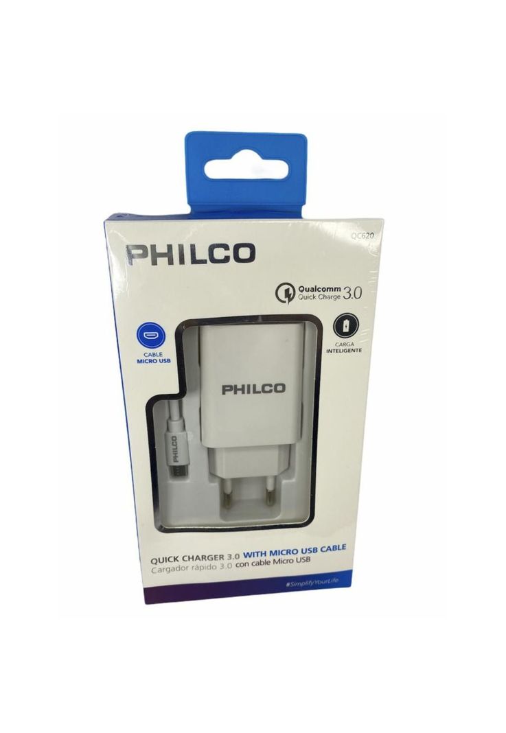 Cargador USB Inteligente Con Cable Micro USB-1
