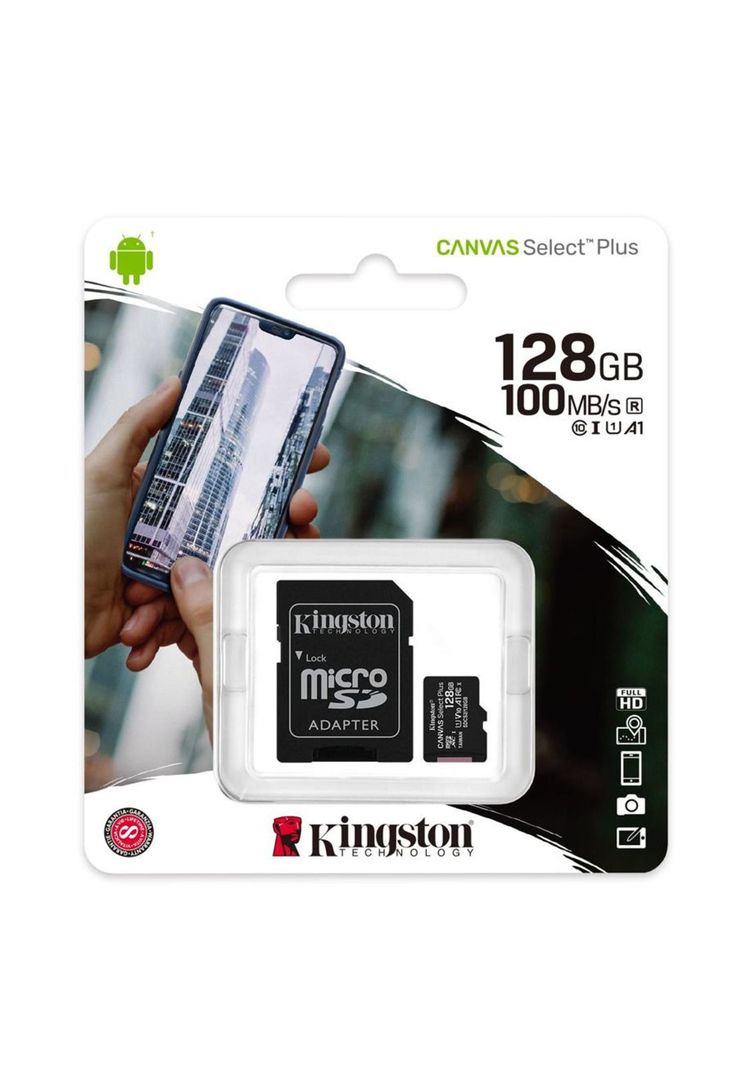 Micro Sd Kingston Select Pls 100r C10 128gb-0