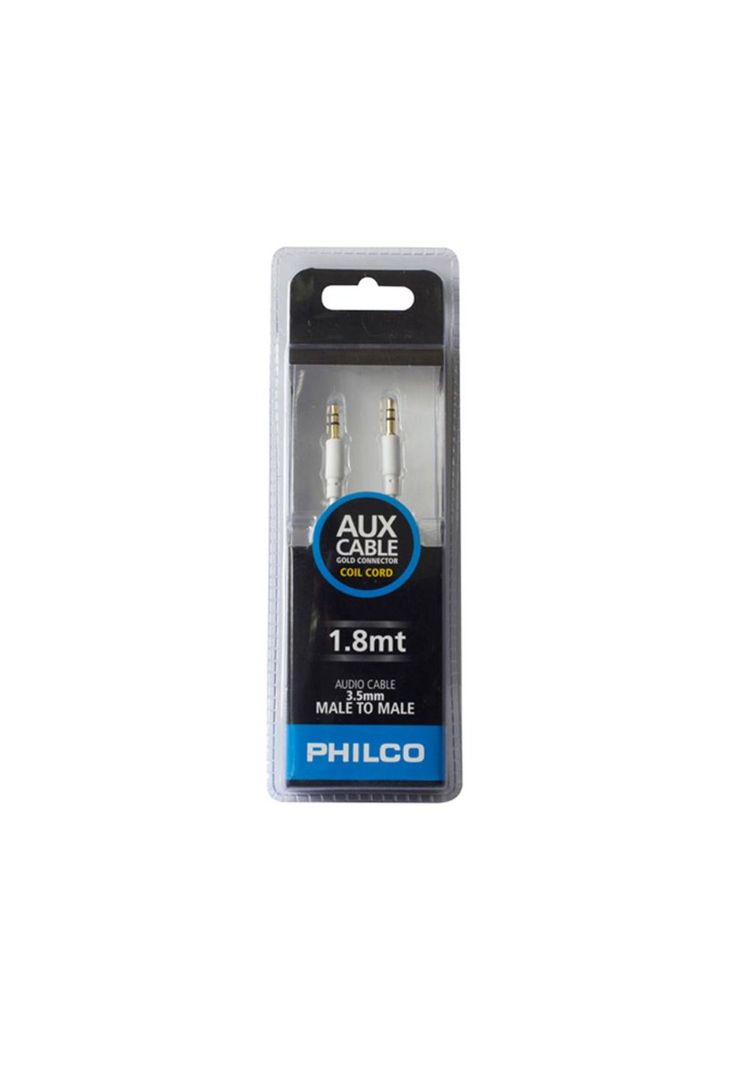 Cable Auxiliar PHILCO 3.5MM A 3.5MM 1.8mts-1