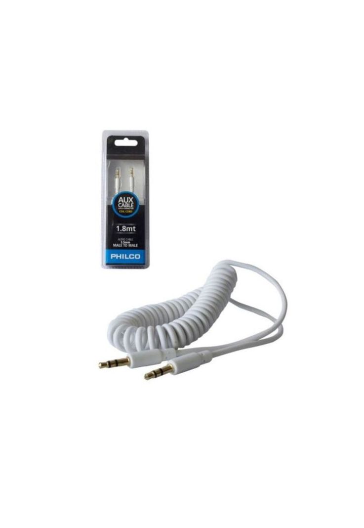 Cable Auxiliar PHILCO 3.5MM A 3.5MM 1.8mts-2