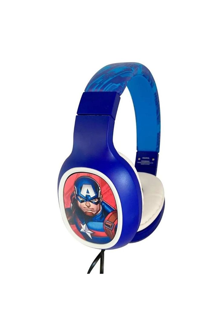 Audífonos Marvel Capitán América Teen Micrófono Electrotom-1