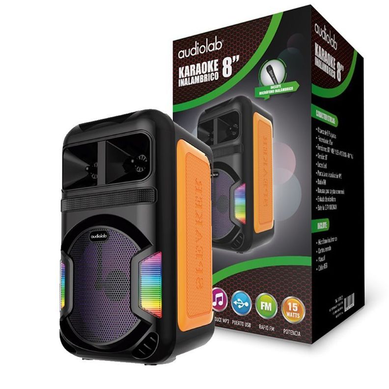 Parlante Karaoke Audiolab Bt 8 Tws Fx-2