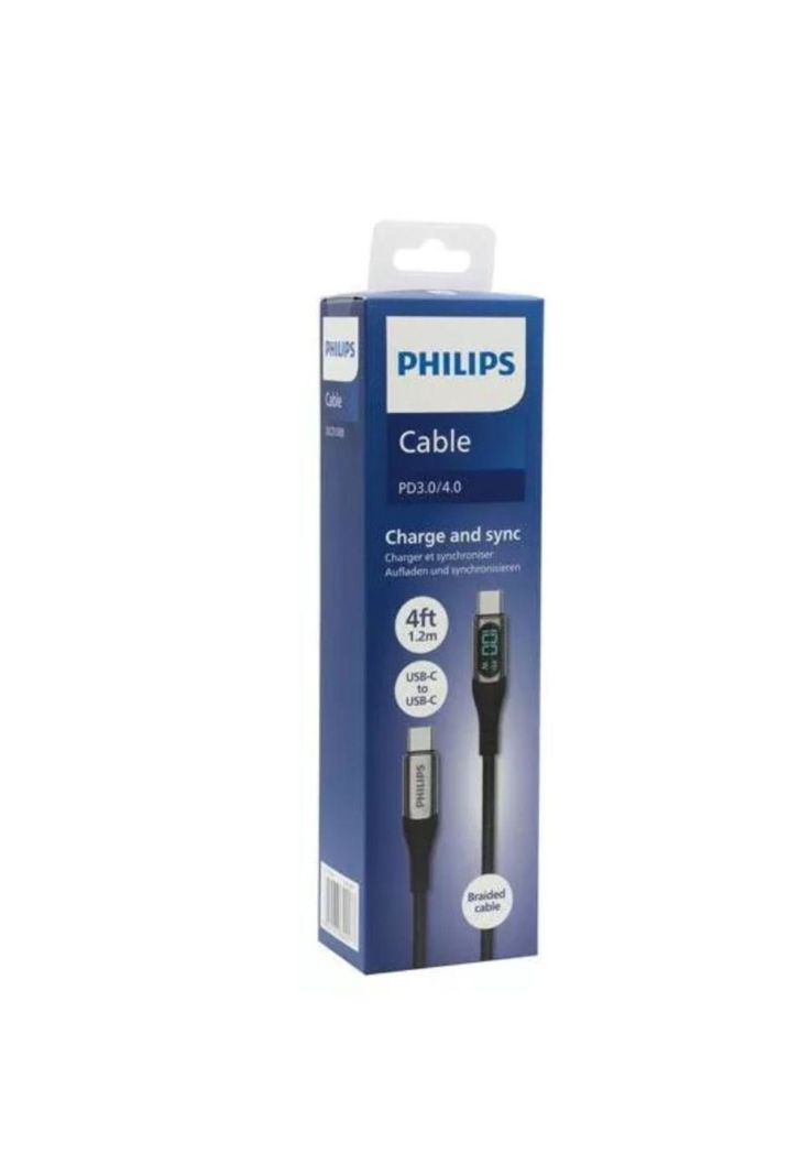 Cable Philips Usb-c A Usb-c Con Pantalla Dlpc9100b 1mt-2