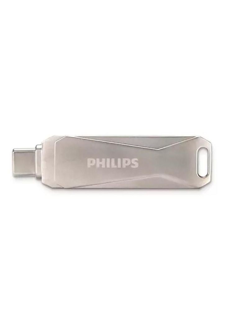 Pendrive Philips Snap 64gb Tipo C 3.0 A Usb Gris-1