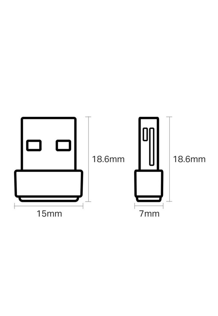 Adaptador inalámbrico Tp-Link Nano USB de doble banda AC600-3