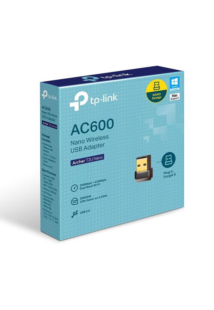 Adaptador inalámbrico Tp-Link Nano USB de doble banda AC600-4