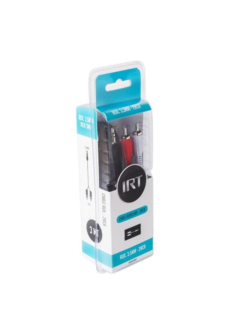 Cable Aux Macho 2 Rca Macho 3 Mts Irt Fx-2