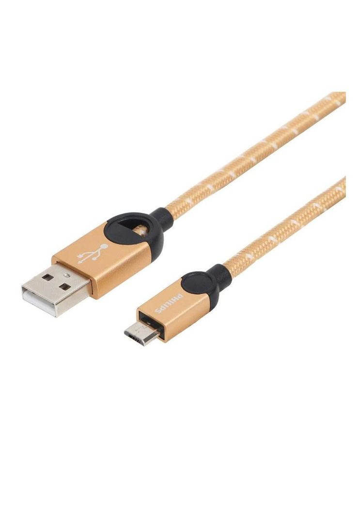 Cable Philips DLC2618G Micro USB 1.2 Mts Trenzado-1