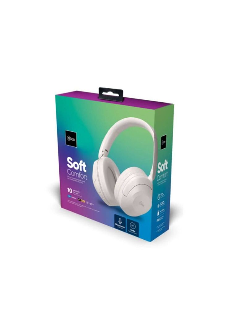 Audifonos Mlab 9373 Soft Comfort Bluetooth IP55 blanco-0
