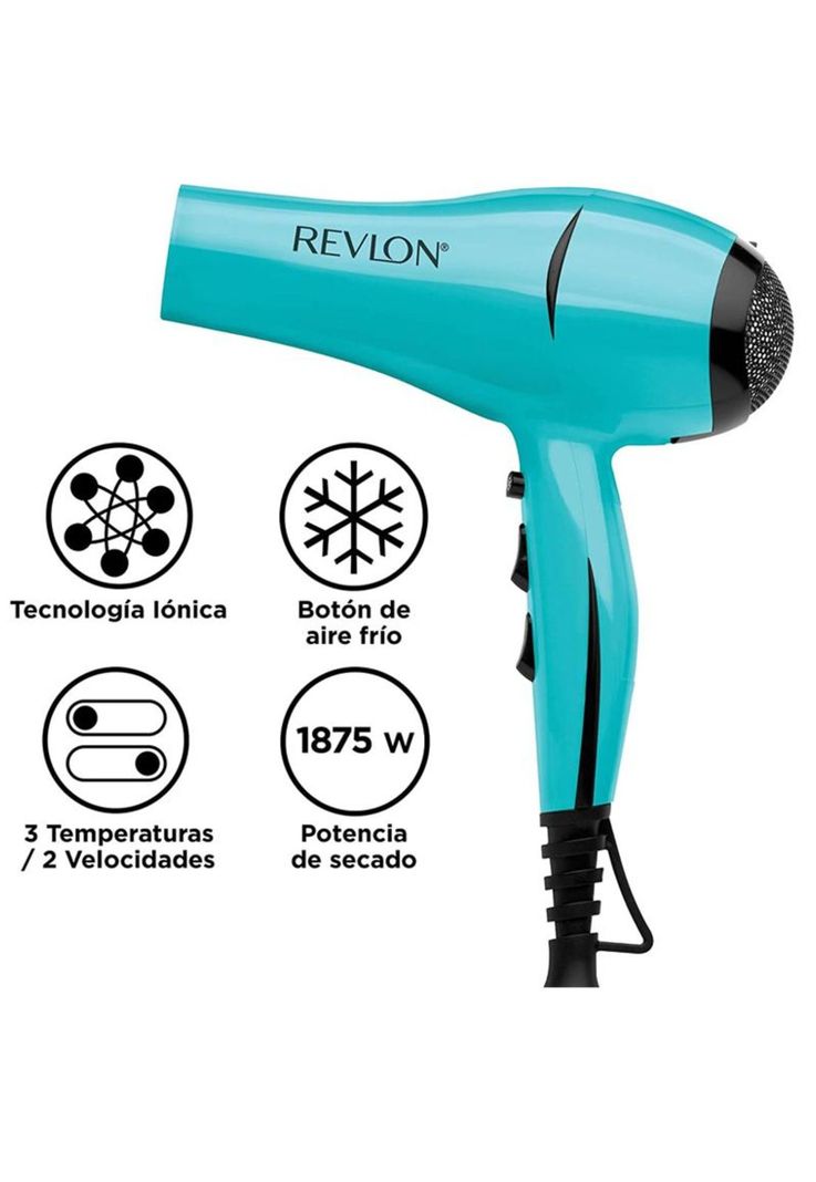 Secador Iónico Last Brilliance Celeste Revlon-2