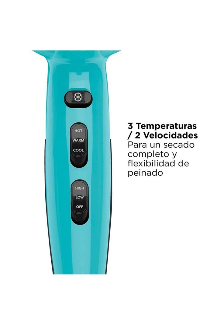 Secador Iónico Last Brilliance Celeste Revlon-3