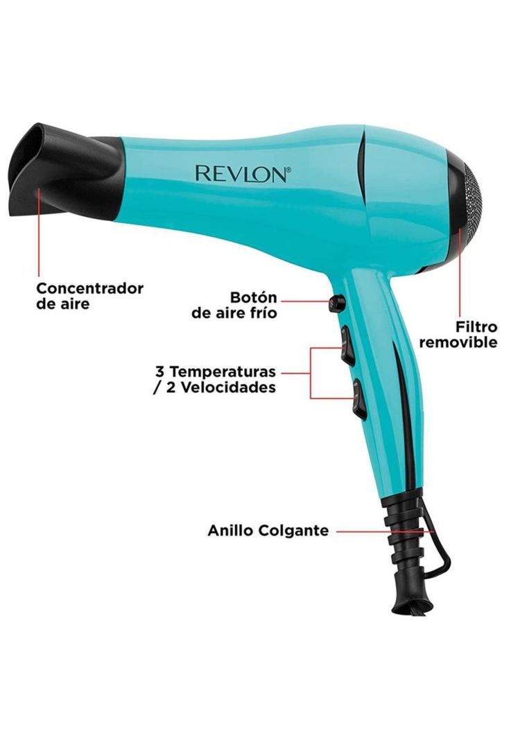 Secador Iónico Last Brilliance Celeste Revlon-4