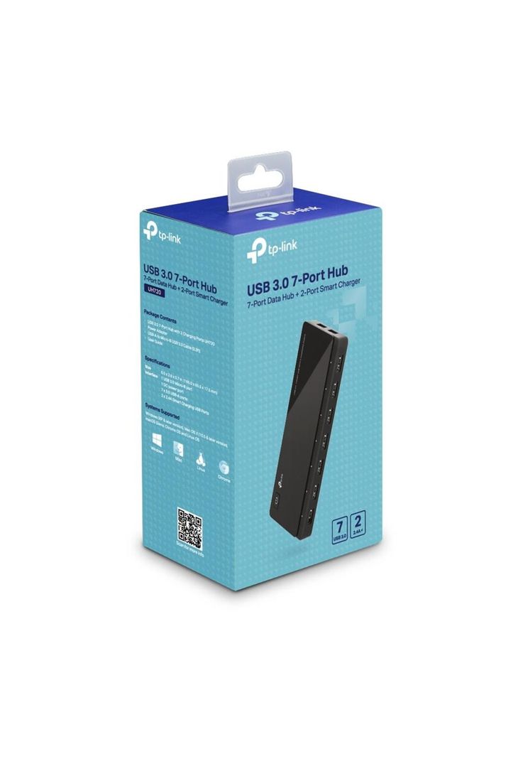 Hub 7 Puertos Usb 3.0 + 2 Puertos Cargadores (Uh72-5