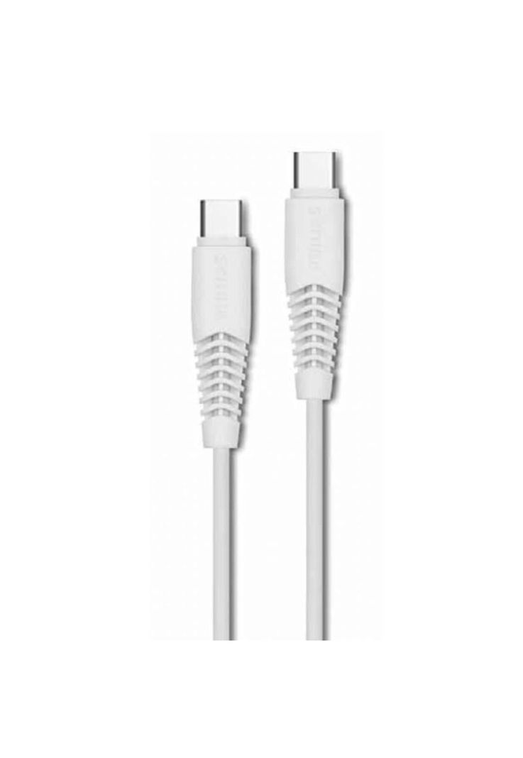 Cable Usb Tipo C A Tipo C 1,2mts Philips Dlc5531w-0