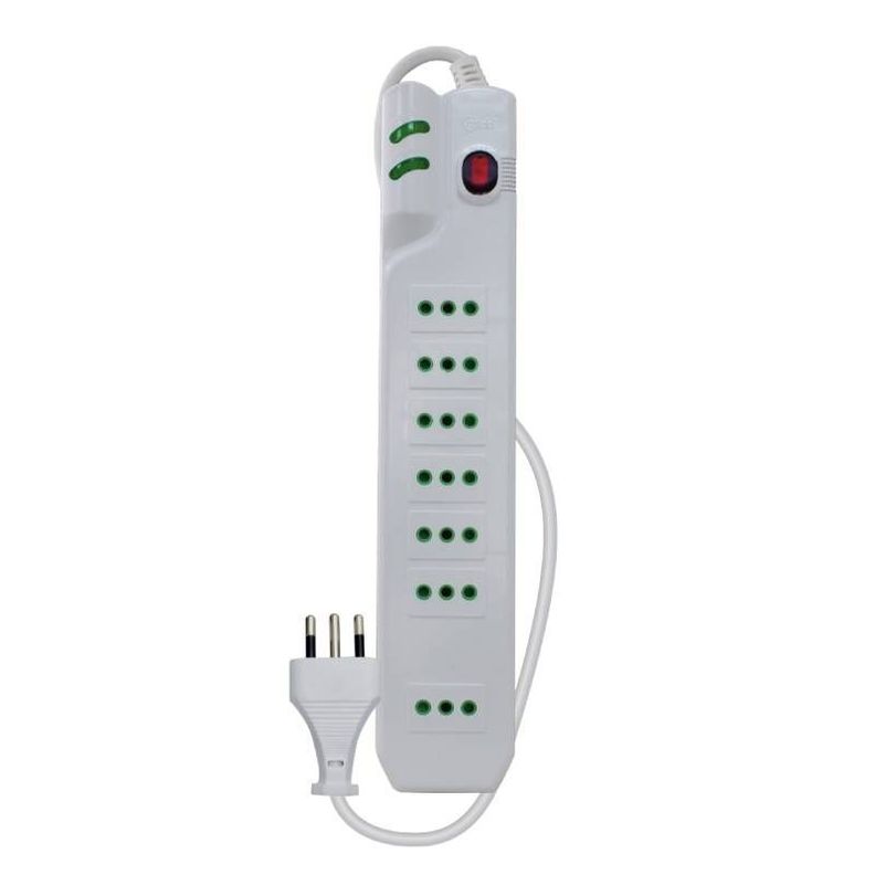 Alargador Protector De Voltaje 2.1 Metros Mlab Blanco-0