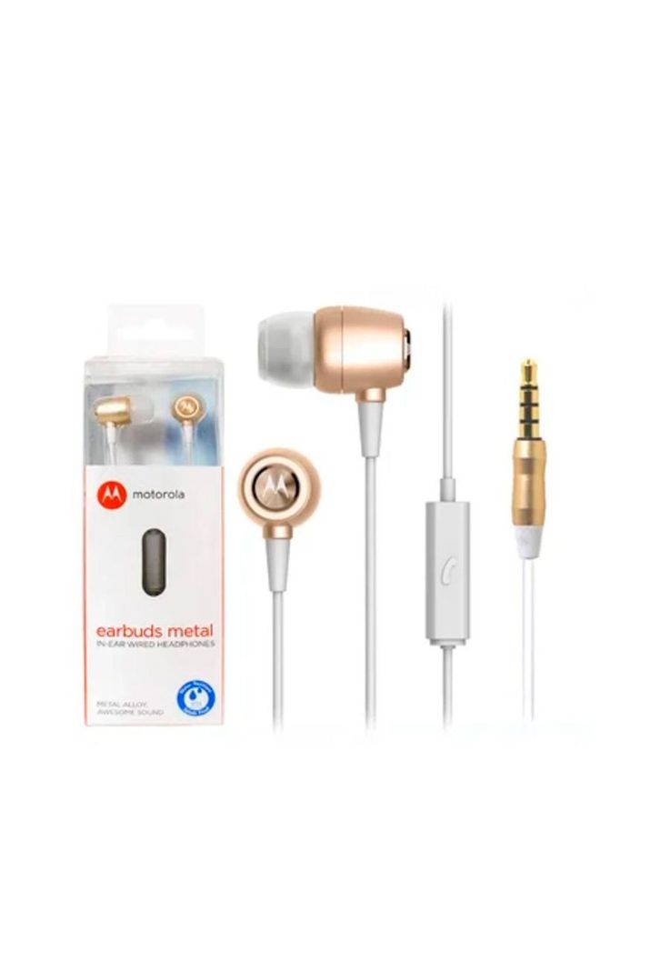 Audífono Motorola Earbuds Metal Resistente al Agua In-Ear-1